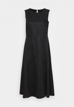 Marc O'Polo DRESS FEMININE SILHOUETTE CUTLINES SLITS MIDI LENGTH - Freizeitkleid - Dusty Black | Damen -Marc O'Polo Verkäufe 5af6a1656ed4402a89f519311049dadd