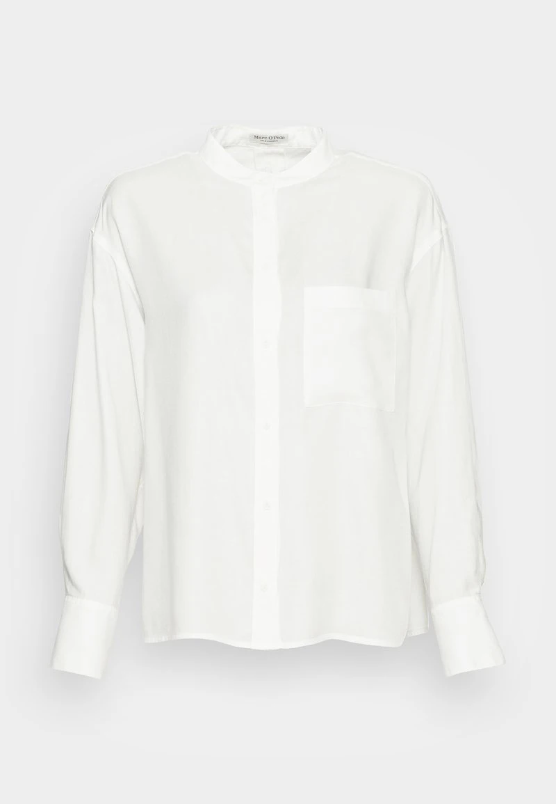 Marc O'Polo Damen BLOUSE LONG SLEEVE STAND UP COLLAR BUTTON PLACKET - Bluse - Salty White 4 Marc O'Polo Damen BLOUSE LONG SLEEVE STAND UP COLLAR BUTTON PLACKET - Bluse - Salty White – Bild 4