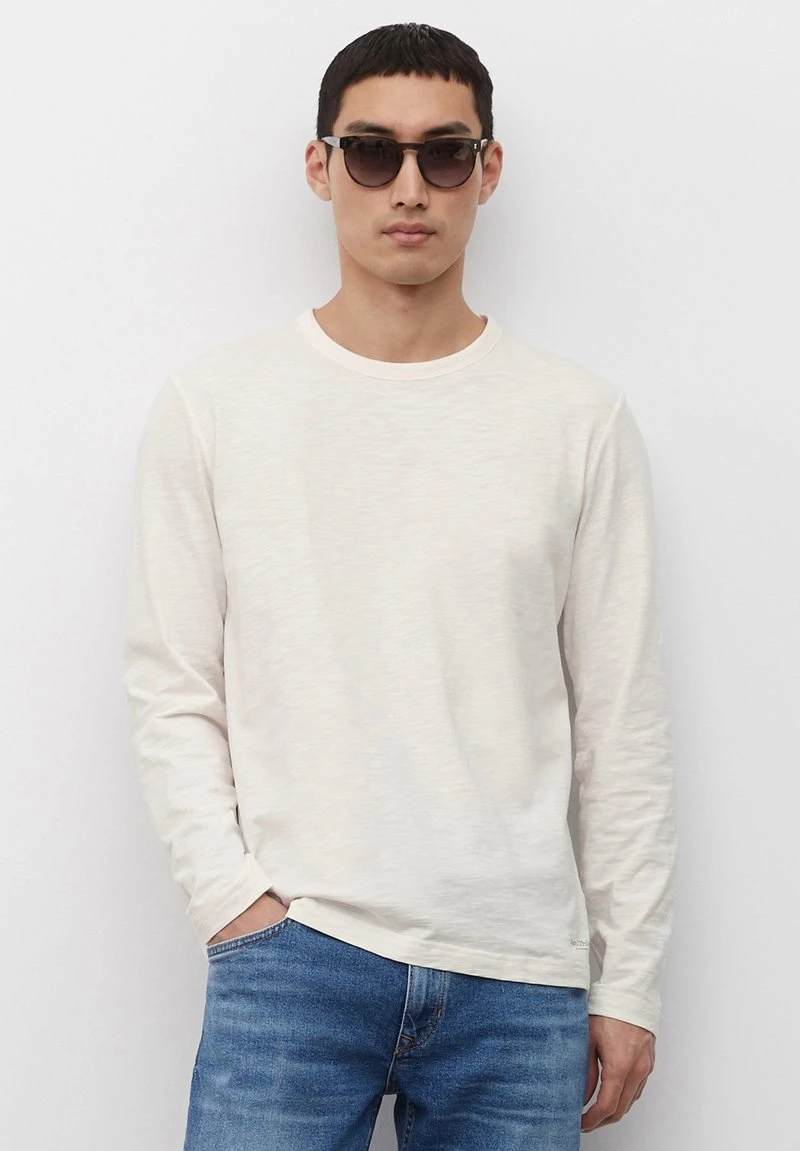 Marc O'Polo Herren SOFTER SLUB - Langarmshirt - Silver Fern 1 Marc O'Polo Herren SOFTER SLUB - Langarmshirt - Silver Fern