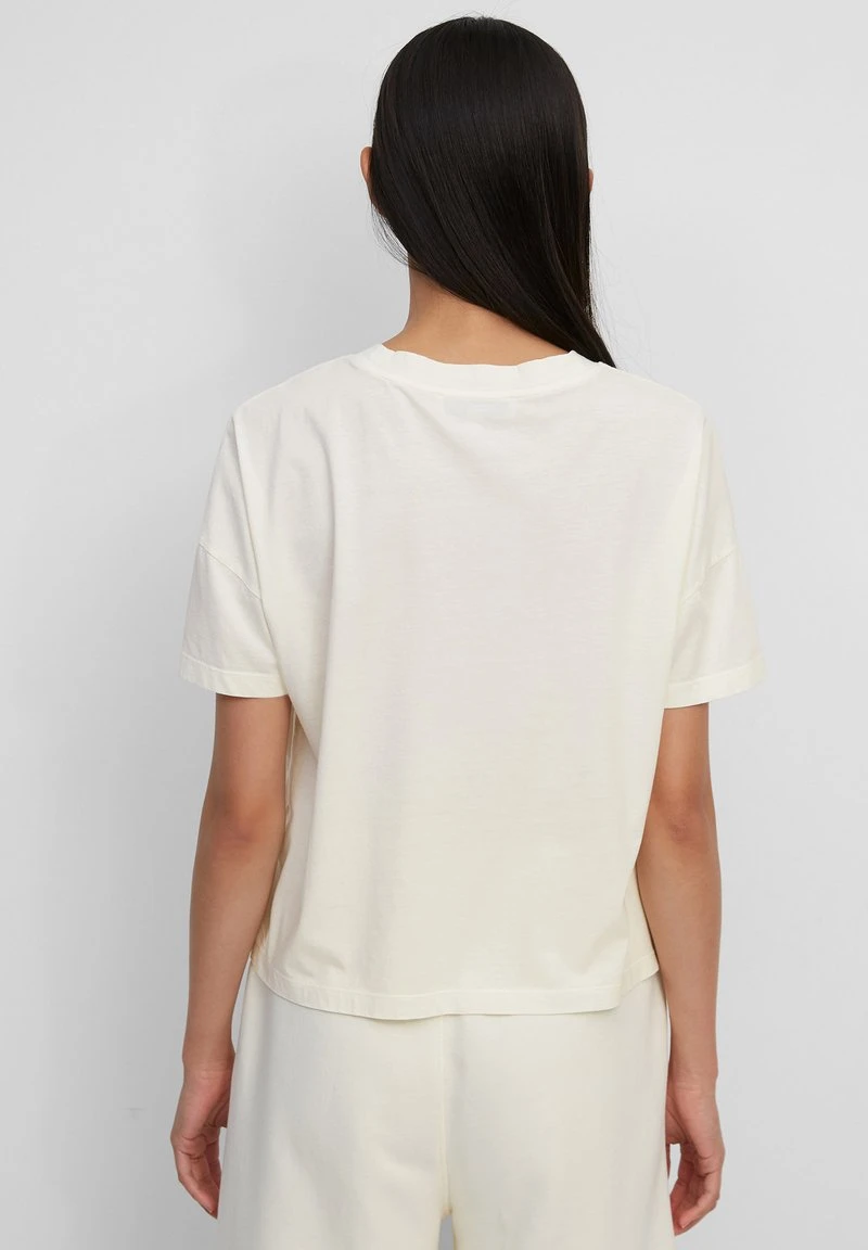 Marc O'Polo Damen CROP AUS - T-Shirt Basic - White Mousse 3 Marc O'Polo Damen CROP AUS - T-Shirt Basic - White Mousse – Bild 3