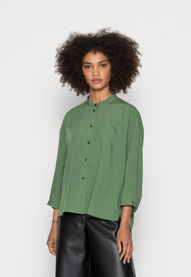 Marc O'Polo BLOUSE STAND UP COLLAR BUTTON THROUGH - Bluse - Meadow Grass | Damen 3 Marc O'Polo BLOUSE STAND UP COLLAR BUTTON THROUGH - Bluse - Meadow Grass | Damen – Bild 3
