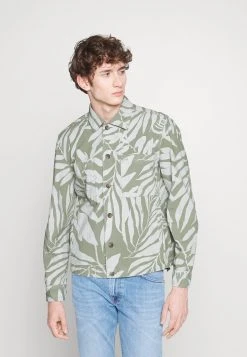 Marc O'Polo LONG SLEEVE PATCHED POCKETS - Leichte Jacke - Multi/olive | Herren