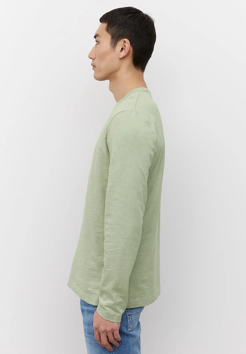 Marc O'Polo Herren SOFTER SLUB - Langarmshirt - Pistachio Gray 3 Marc O'Polo Herren SOFTER SLUB - Langarmshirt - Pistachio Gray – Bild 3