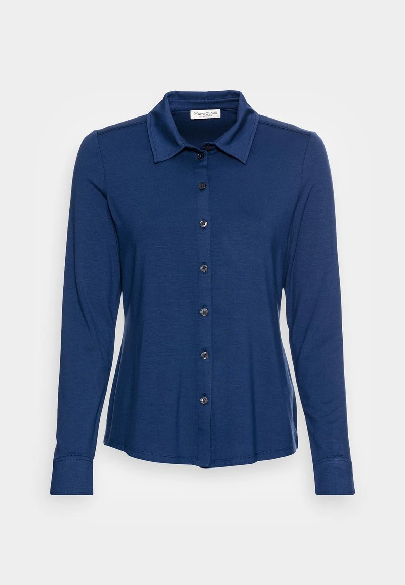 Marc O'Polo BLOUSE LONG SLEEVE COLLAR BUTTON PLACKET - Bluse - Navy | Damen 4 Marc O'Polo BLOUSE LONG SLEEVE COLLAR BUTTON PLACKET - Bluse - Navy | Damen – Bild 4