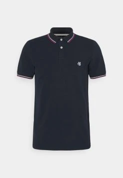 Marc O'Polo Herren SHORT SLEEVE CONTRAST TIPPING - Poloshirt - Total Eclipse -Marc O'Polo Verkäufe 6106a4b14af546a1938dc25811b27198