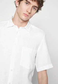 Marc O'Polo Herren KENT COLLAR SHORT SLEEVE ONE CHEST POCKET - Hemd - White -Marc O'Polo Verkäufe 61c1217e3a4c4bb8a6164473b7937fef