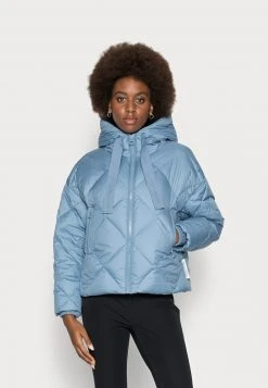 Marc O'Polo PUFFER JACKET DIAMOND QUILTING BIG FIX HOOD - Daunenjacke - Fall Sky | Damen