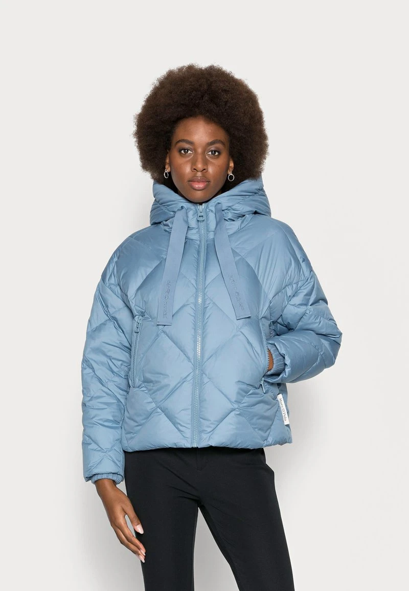 Marc O'Polo PUFFER JACKET DIAMOND QUILTING BIG FIX HOOD - Daunenjacke - Fall Sky | Damen 1 Marc O'Polo PUFFER JACKET DIAMOND QUILTING BIG FIX HOOD - Daunenjacke - Fall Sky | Damen