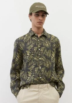Marc O'Polo LANGARM - Hemd - Multi Olive | Herren