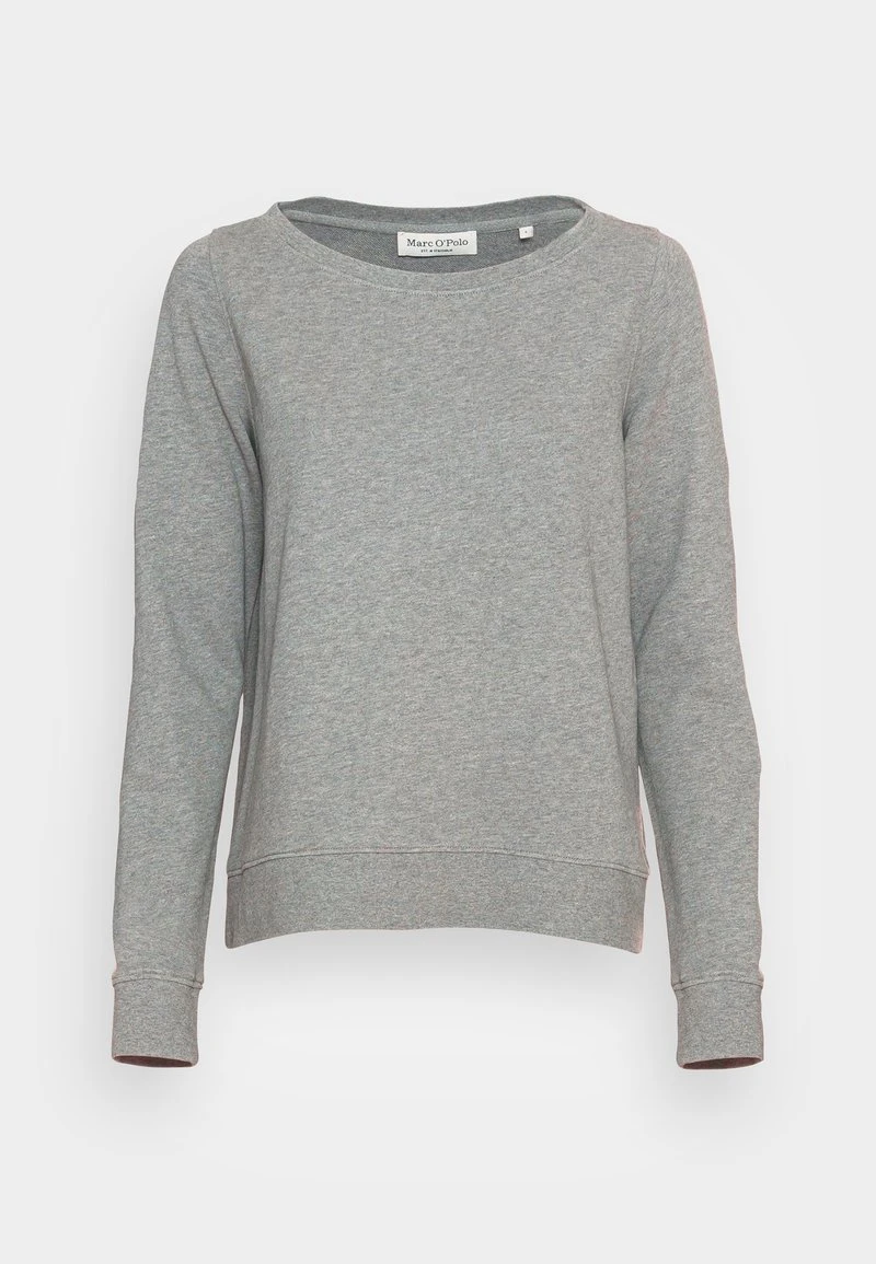 Marc O'Polo Damen LONG SLEEVE ROUND NECK PRINT AT BACK - Sweatshirt - Grey Melange 4 Marc O'Polo Damen LONG SLEEVE ROUND NECK PRINT AT BACK - Sweatshirt - Grey Melange – Bild 4