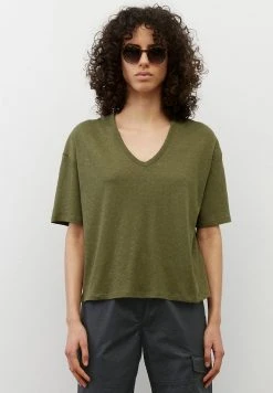Marc O'Polo Damen T-Shirt Basic - Olive Grove
