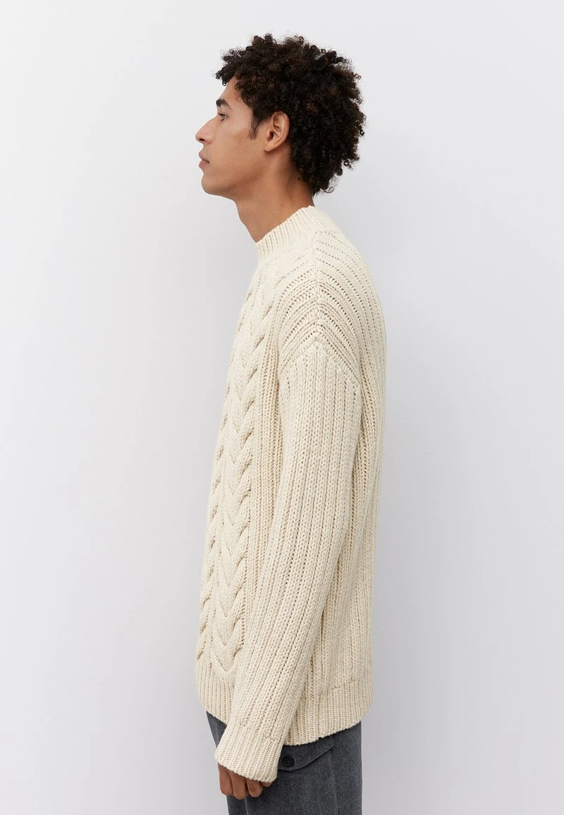 Marc O'Polo Strickpullover - Linen White | Herren 3 Marc O'Polo Strickpullover - Linen White | Herren – Bild 3