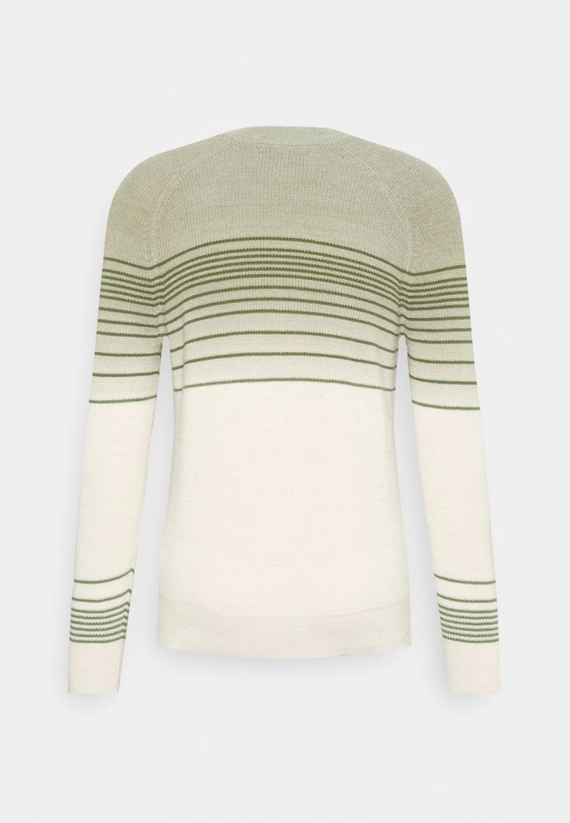 Marc O'Polo Herren CREW NECK WITH PLACED STRIPES AND DIP DYE - Strickpullover - Pistachio Gray 2 Marc O'Polo Herren CREW NECK WITH PLACED STRIPES AND DIP DYE - Strickpullover - Pistachio Gray – Bild 2