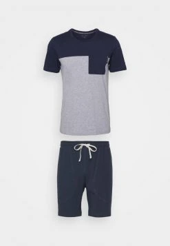 Marc O'Polo LOUNGESET CREW-NECK - Pyjama - Dunkelblau | Herren