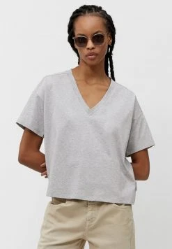 Marc O'Polo LOOSE - T-Shirt Basic - Heather Grey Melange | Damen