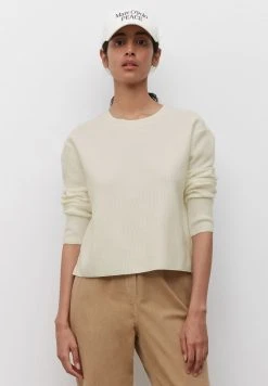 Marc O'Polo Damen Strickpullover - Salty White