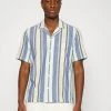 Marc O'Polo Herren CAMP COLLAR SHORT SLEEVE ONE CHEST POCKET SLIT AT SIDE SEAM - Hemd - Multi/egg White