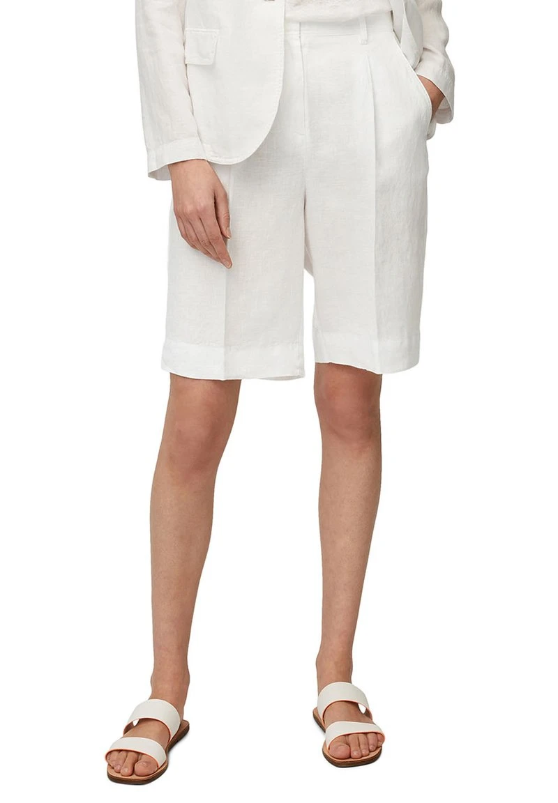 Marc O'Polo Shorts - White Linen | Damen 6 Marc O'Polo Shorts - White Linen | Damen – Bild 6