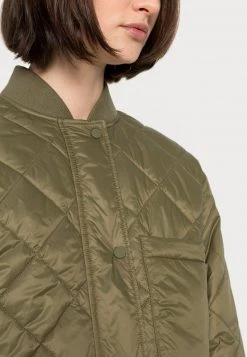 Marc O'Polo Damen COAT DIAMOND QUILTING FRONT ZIPPER WITH PRESSBUTTONS - Kurzmantel - Olive Grove -Marc O'Polo Verkäufe 7b56878a1ceb40dbaa2465462754e934