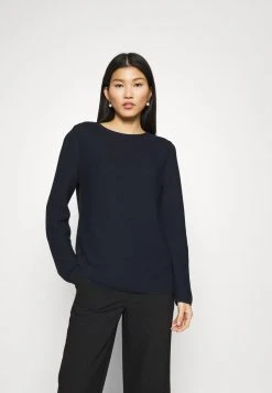 Marc O'Polo LONGSLEEVE SMALL LINKED - Strickpullover - Night Sky | Damen