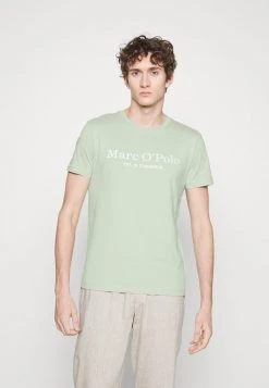 Marc O'Polo SHORT SLEEVE ROUND NECK CLASSIC - T-Shirt Print - Pistachio Gray | Herren