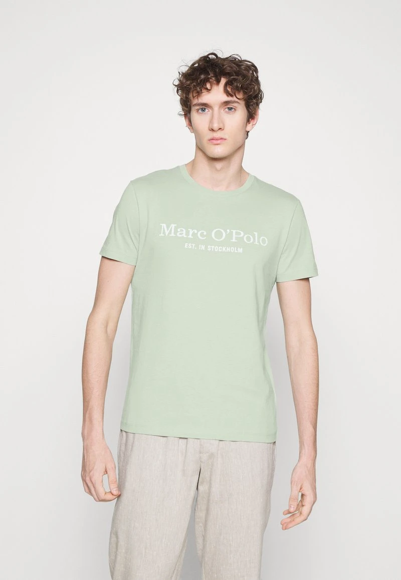 Marc O'Polo SHORT SLEEVE ROUND NECK CLASSIC - T-Shirt Print - Pistachio Gray | Herren 1 Marc O'Polo SHORT SLEEVE ROUND NECK CLASSIC - T-Shirt Print - Pistachio Gray | Herren