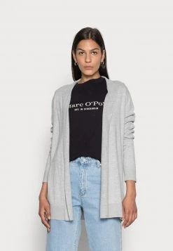 Marc O'Polo CARDIGAN OPEN FRONT - Strickjacke - Stony Grey Melange | Damen