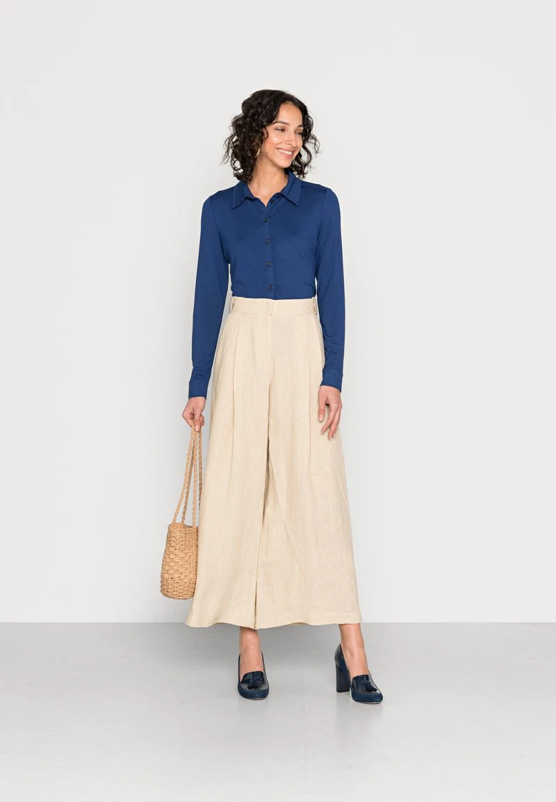 Marc O'Polo BLOUSE LONG SLEEVE COLLAR BUTTON PLACKET - Bluse - Navy | Damen 2 Marc O'Polo BLOUSE LONG SLEEVE COLLAR BUTTON PLACKET - Bluse - Navy | Damen – Bild 2