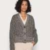 Marc O'Polo CARDIGAN LONGSLEEVE V NECK BUTTON CLOSURE - Strickjacke - Multi/deep Walnut | Damen