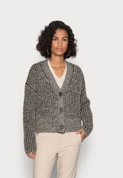 Marc O'Polo CARDIGAN LONGSLEEVE V NECK BUTTON CLOSURE - Strickjacke - Multi/deep Walnut | Damen