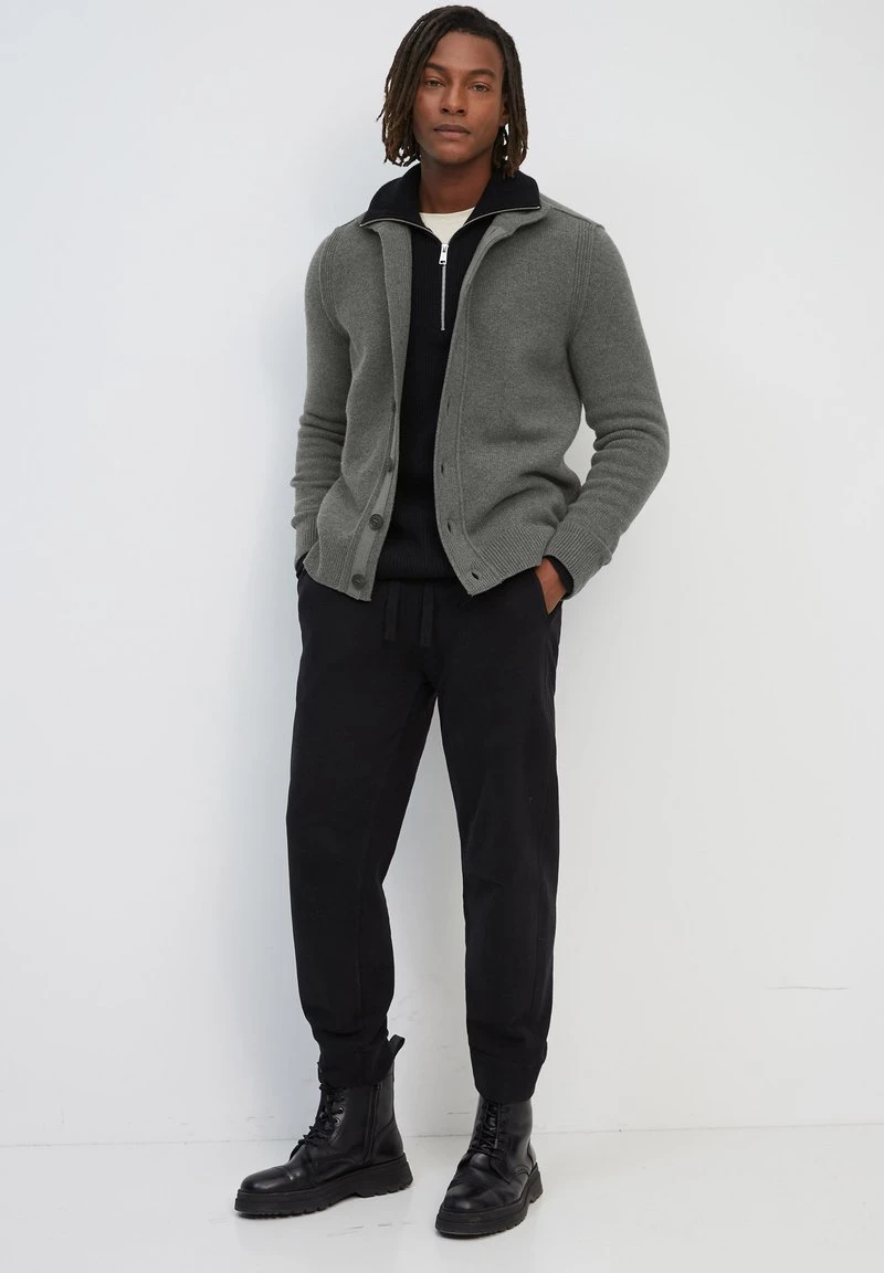 Marc O'Polo Strickjacke - Nordic Grey Melange | Herren 2 Marc O'Polo Strickjacke - Nordic Grey Melange | Herren – Bild 2