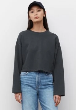 Marc O'Polo CROPPED AUS REINER QUALITÄ - Sweatshirt - Deep Sky | Damen