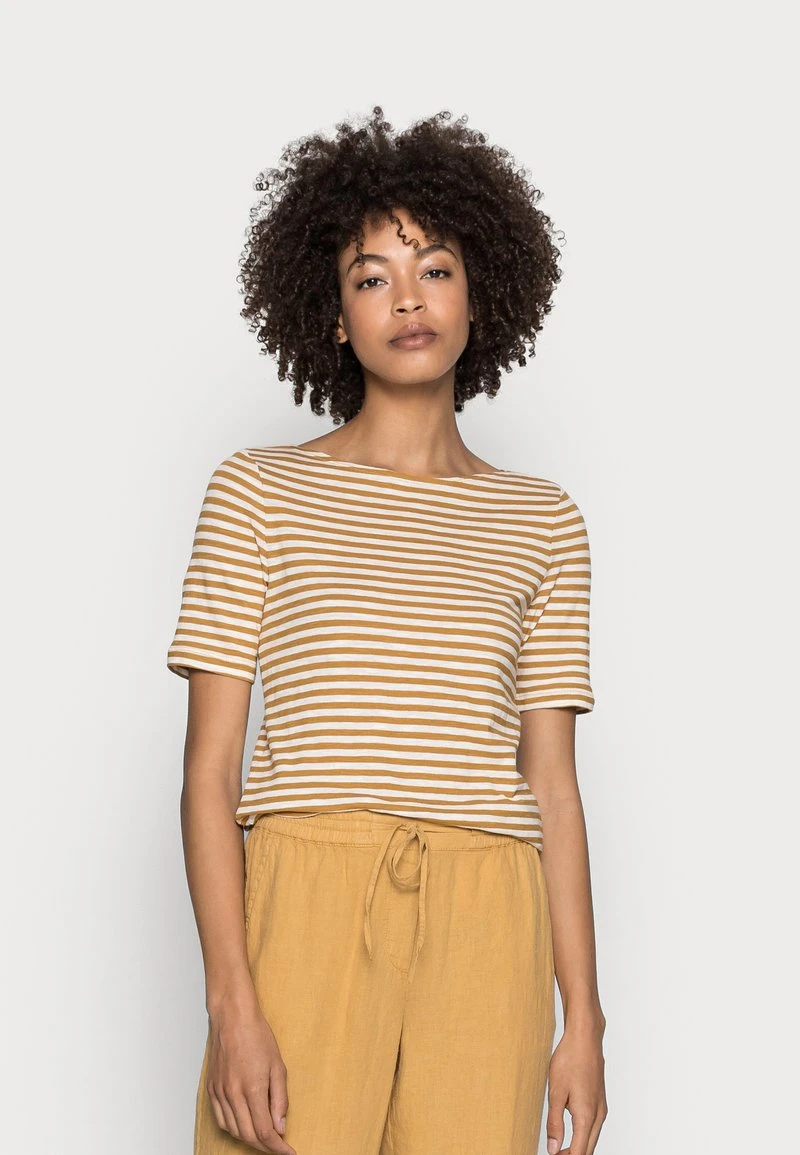 Marc O'Polo SHORT SLEEVE BOAT NECK - T-Shirt Print - Multi/sweet Corn | Damen 1 Marc O'Polo SHORT SLEEVE BOAT NECK - T-Shirt Print - Multi/sweet Corn | Damen