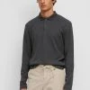 Marc O'Polo Herren Poloshirt - Dark Grey Melange