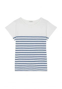 Marc O'Polo Damen RINGEL - T-Shirt Print - Multi Blazing Blue