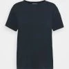 Marc O'Polo SHORT SLEEVE ROUND NECK - T-Shirt Basic - Dark Night | Damen