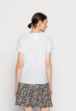 Marc O'Polo Damen BLOUSE V-NECK SHORT SLEEVED - T-Shirt Basic - White -Marc O'Polo Verkäufe 8a3f20465e8b4c23bfe1c89a439fb5f0