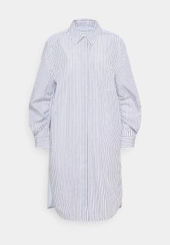 Marc O'Polo DRESS CHEST POCKET STRIPE PATCH HIDDEN BUTTONS - Blusenkleid - Off-white | Damen