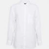 Marc O'Polo Damen BLOUSE LONG SLEEVED EASY SHAPED - Hemdbluse - White