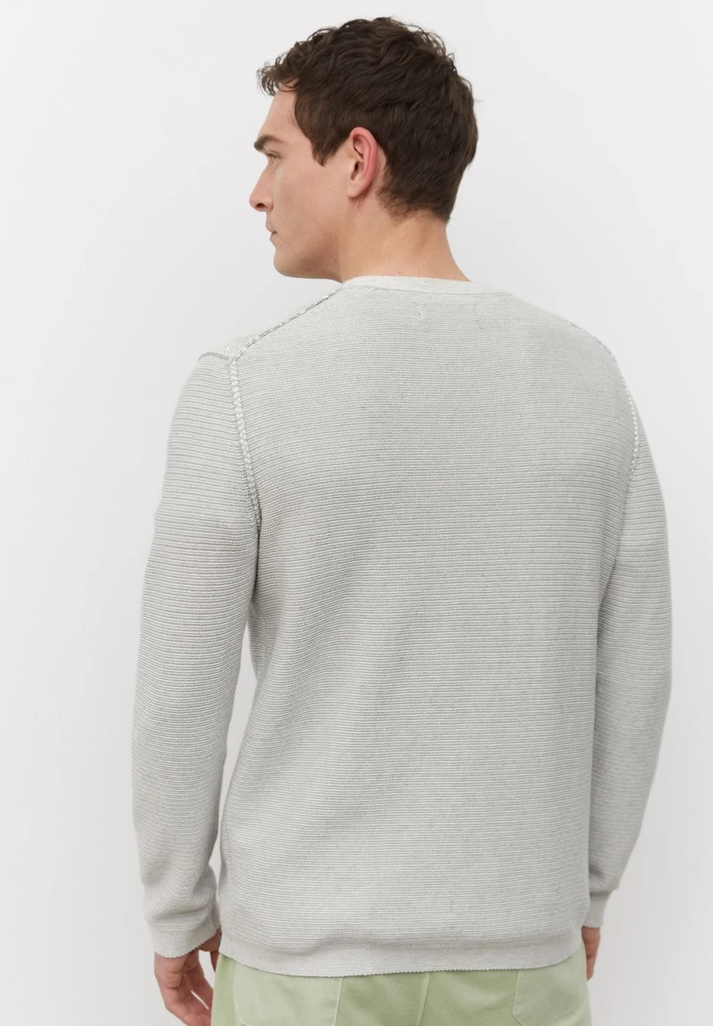 Marc O'Polo Strickpullover - Light Grey Melange | Herren 2 Marc O'Polo Strickpullover - Light Grey Melange | Herren – Bild 2