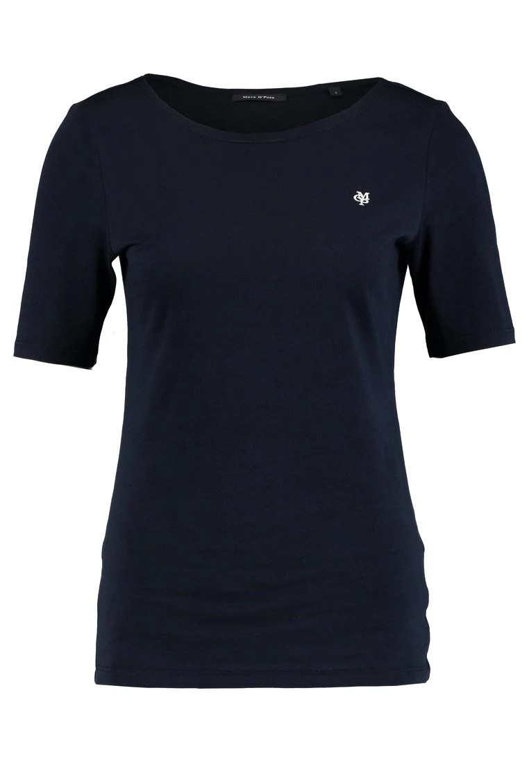 Marc O'Polo SHORT SLEEVE BOAT NECK - T-Shirt Basic - Manic Midnight | Damen 5 Marc O'Polo SHORT SLEEVE BOAT NECK - T-Shirt Basic - Manic Midnight | Damen – Bild 5