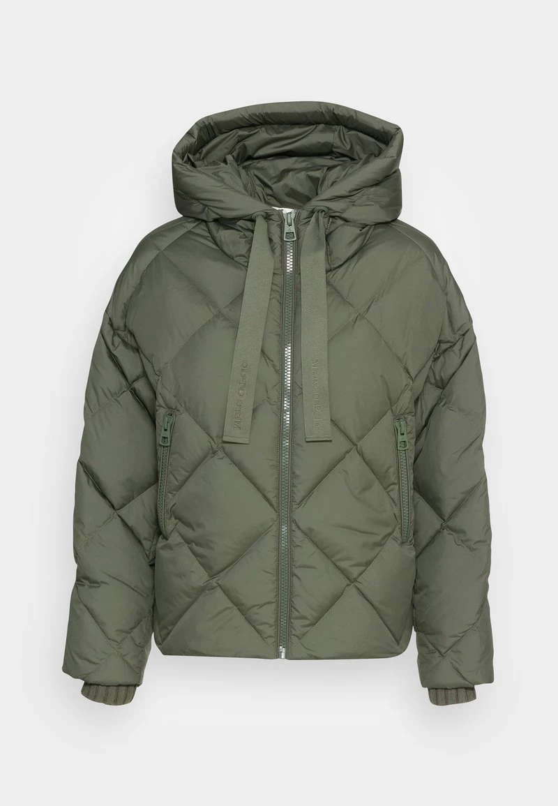 Marc O'Polo PUFFER JACKET DIAMOND QUILTING BIG FIX HOOD - Daunenjacke - Fresh Moss | Damen 4 Marc O'Polo PUFFER JACKET DIAMOND QUILTING BIG FIX HOOD - Daunenjacke - Fresh Moss | Damen – Bild 4