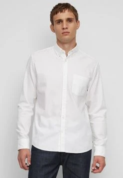 Marc O'Polo Herren LONG SLEEVE ONE POCKET STITCHED GENUINE PLACKET - Hemd - White