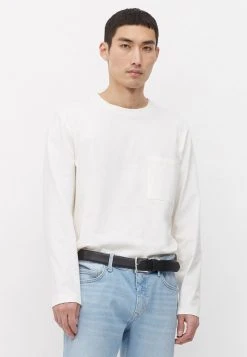 Marc O'Polo Herren Langarmshirt - Silver Fern