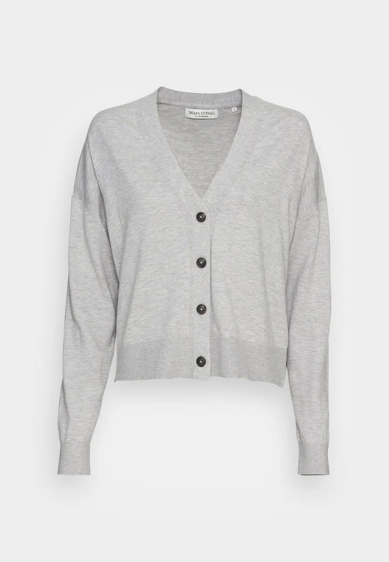 Marc O'Polo CARDIGAN LONGSLEEVE V-NECK BUTTON CLOSURE - Strickjacke - Stony Grey Melange | Damen 1 Marc O'Polo CARDIGAN LONGSLEEVE V-NECK BUTTON CLOSURE - Strickjacke - Stony Grey Melange | Damen