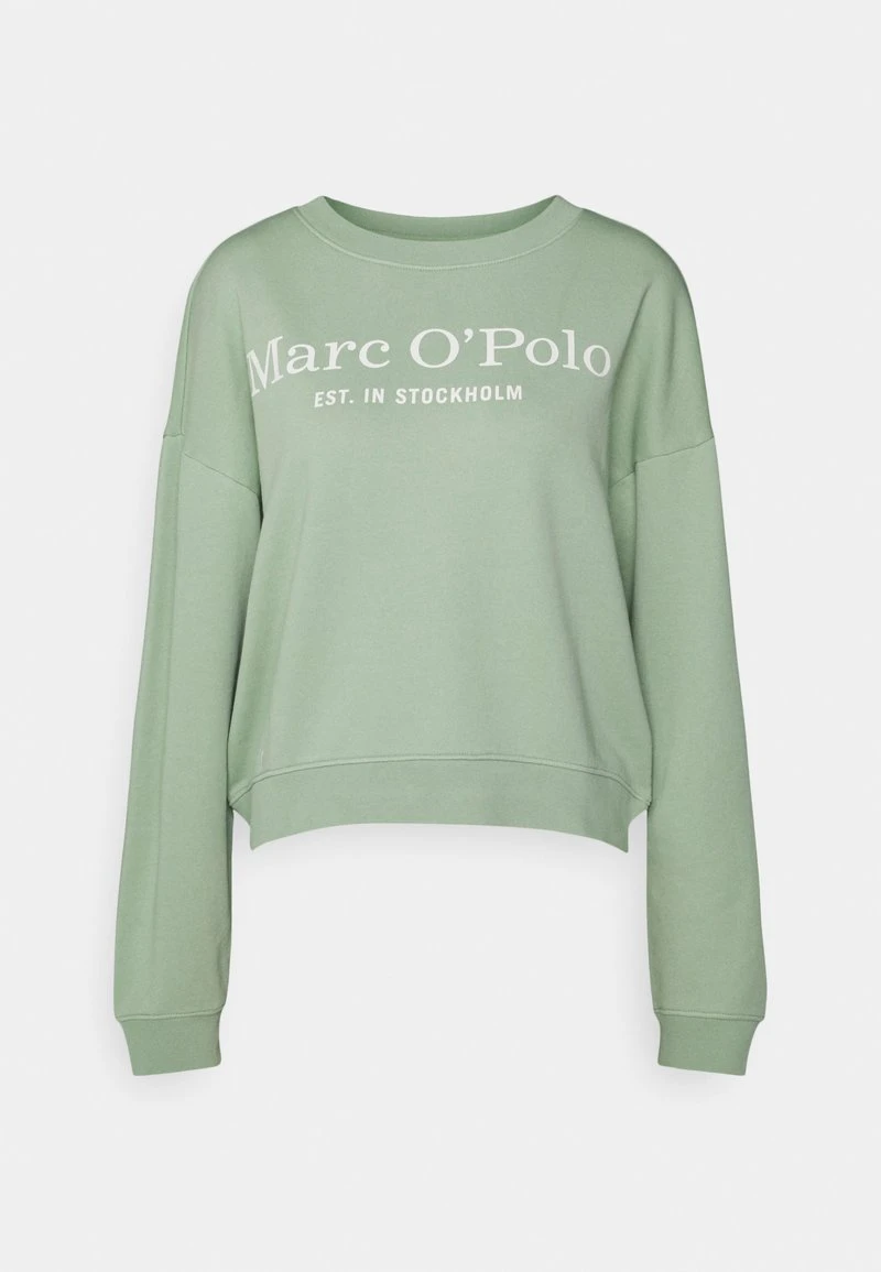 Marc O'Polo ROUND NECK MODERN COPPED FIT LOGOMANIA - Sweatshirt - Breezy Mint | Damen 5 Marc O'Polo ROUND NECK MODERN COPPED FIT LOGOMANIA - Sweatshirt - Breezy Mint | Damen – Bild 5
