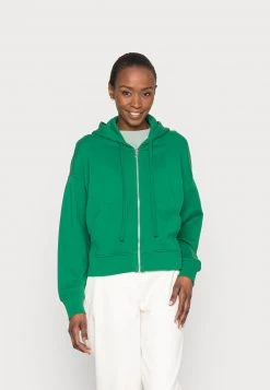Marc O'Polo JACKET HOOD KANGOROO POCKET LONG SLEEVE - Sweatjacke - Preppy Green | Damen