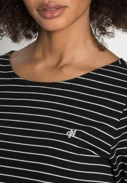 Marc O'Polo SHORT SLEEVE ROUND NECK STRIPED - T-Shirt Print - Dusty Black | Damen -Marc O'Polo Verkäufe 9bbc9af5ba424f6eb742d7f341061eca