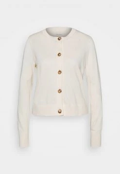 Marc O'Polo CARDIGAN LONGSLEEVE ROUND-NECK BUTTON CLOSURE - Strickjacke - Raw Cream | Damen