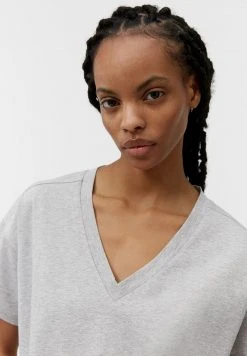 Marc O'Polo LOOSE - T-Shirt Basic - Heather Grey Melange | Damen -Marc O'Polo Verkäufe 9cc997e60a714da681f326bbad9a2e91